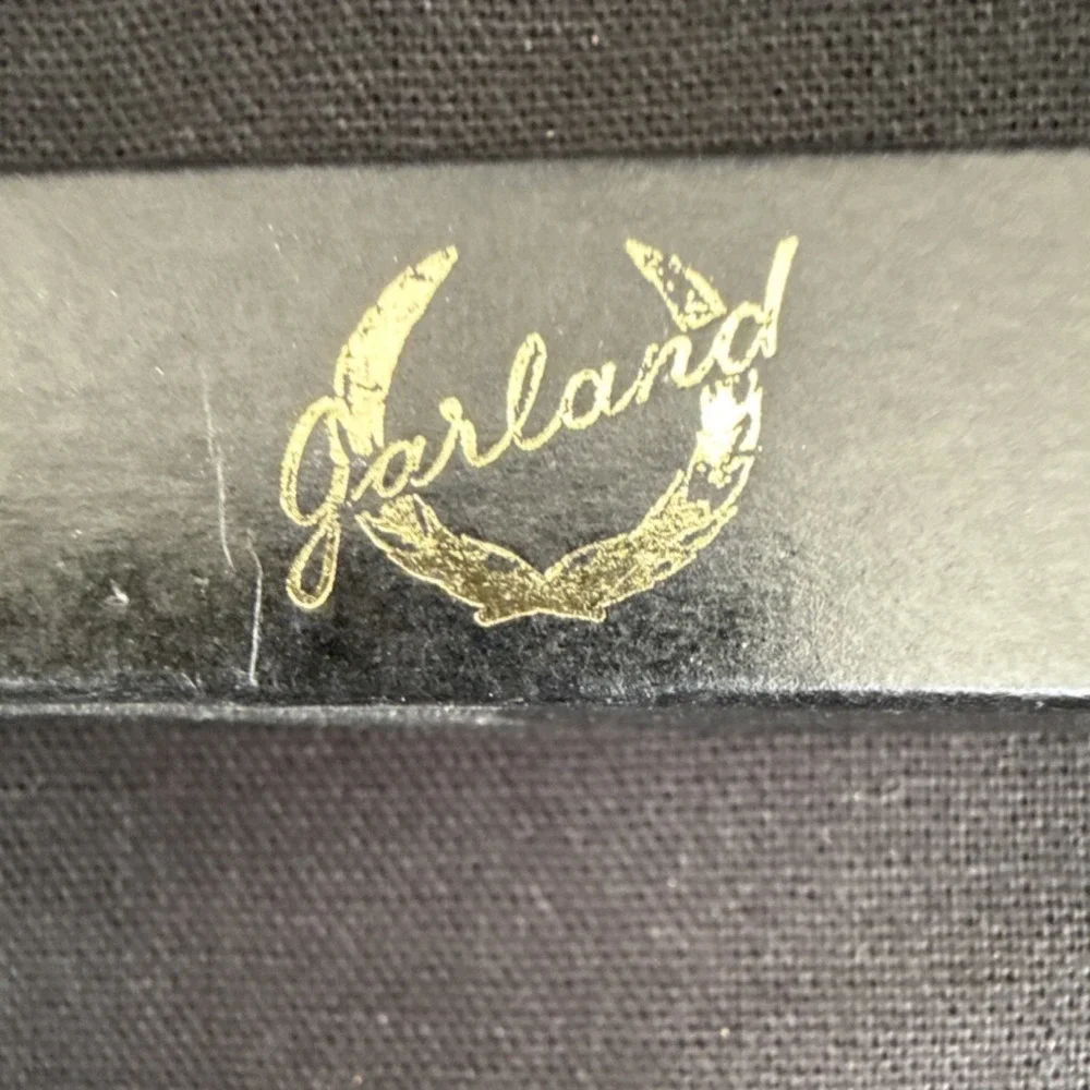 Garland Metal Ballpoint Pen Blue Ink Chrome Trim Vintage Collectible with Box